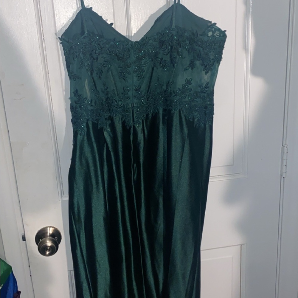 Elegant Green Prom Dress David’s bridal